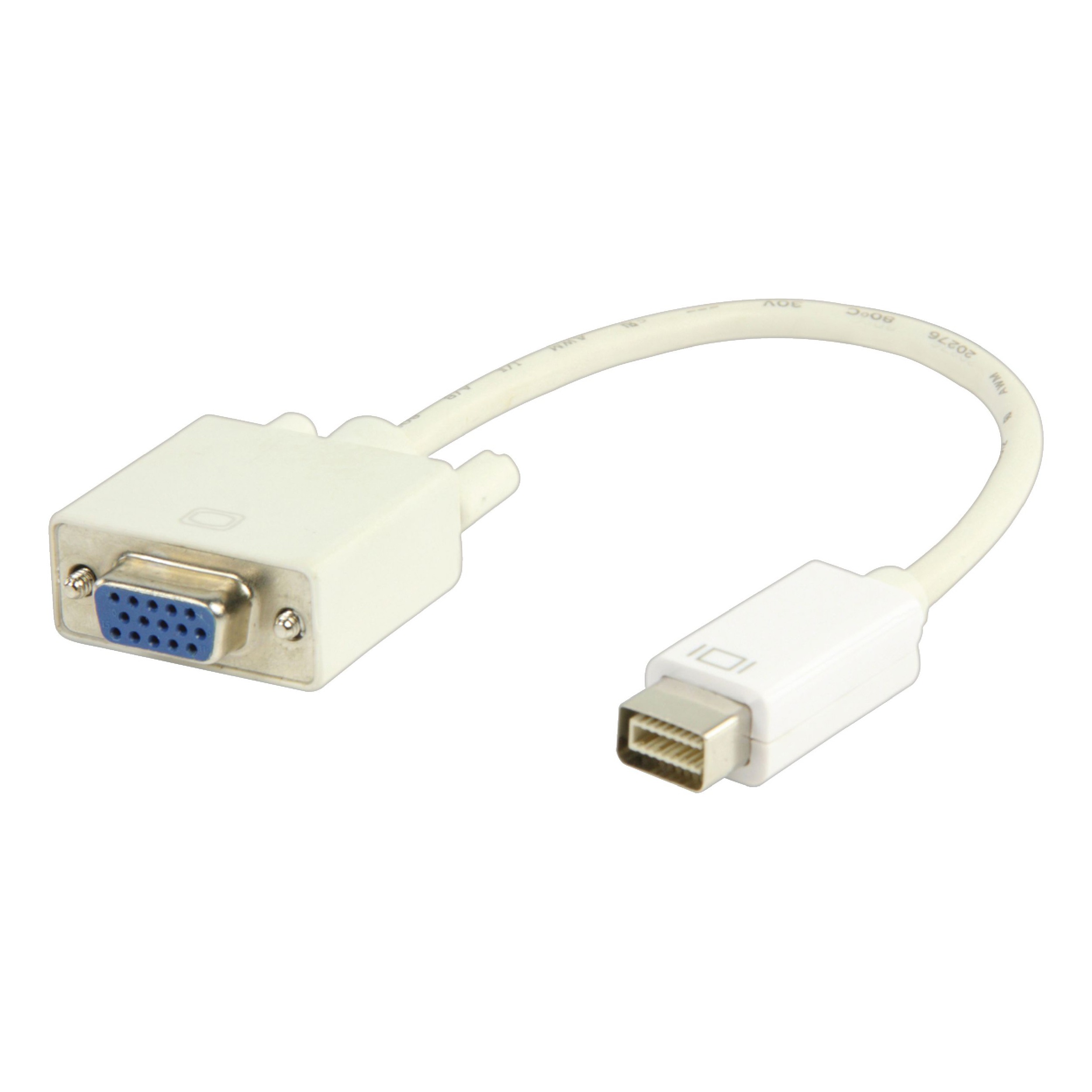 Mini DVI till VGA adapter | 0.20m | Vit | Adapter