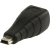 USB 2.0 Adapter Mini B hankontakt - B-hona | Svart