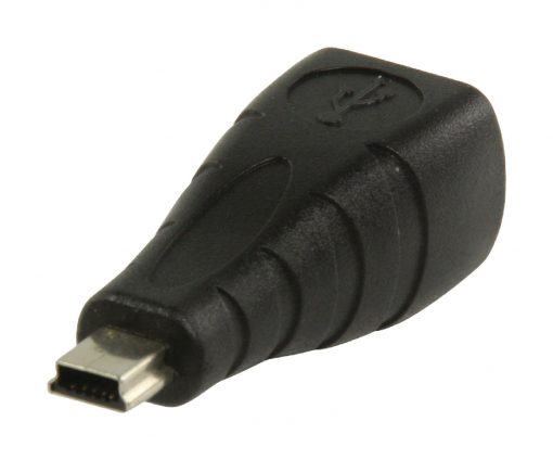 USB 2.0 Adapter Mini B hankontakt - B-hona | Svart