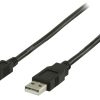 USB 2.0 Kabel 2m A hane - Mikro A hane | Svart | Nedis