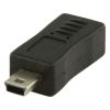 USB 2.0 adapter USB mikro B hona - USB mini 5-polig hane