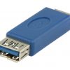 Adapter USB 3.0 | USB A hona - USB A hona | Blå
