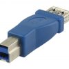 USB 3.0 USB A hona - USB B hane | Adapter | Nedis