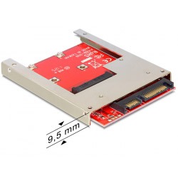 DeLOCK SATA adapter, mSATA SSD - 2,5" - 61892