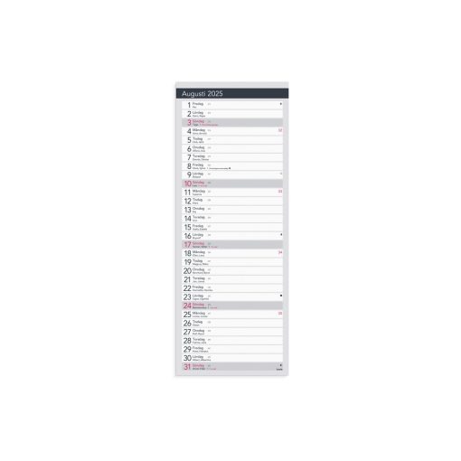 Bordskalender liten Elegant 2025