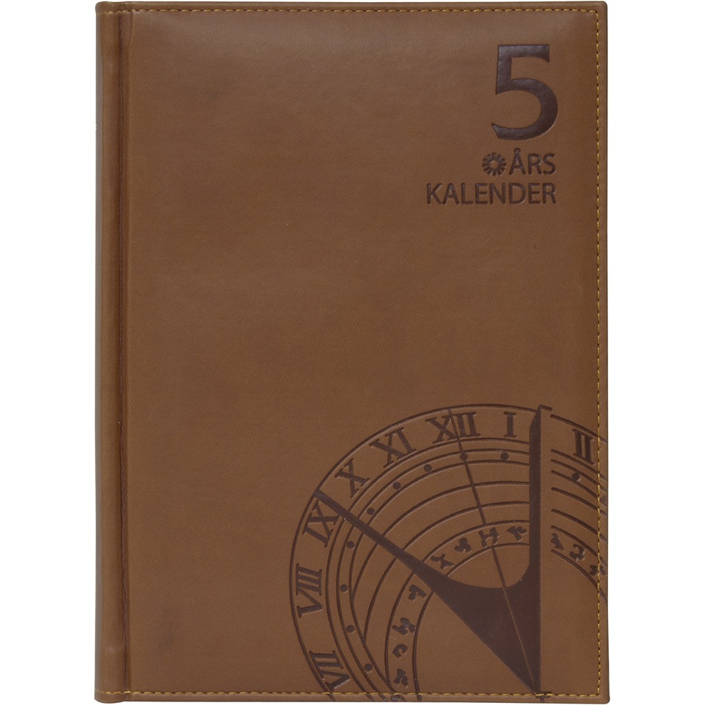 Fem års-dagbok brun