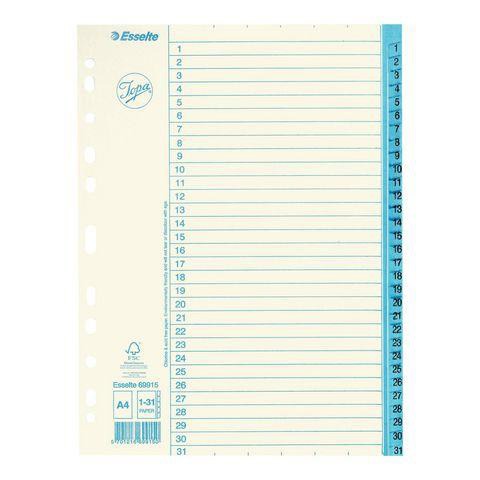 Pappersregister JOPA A4 1-31