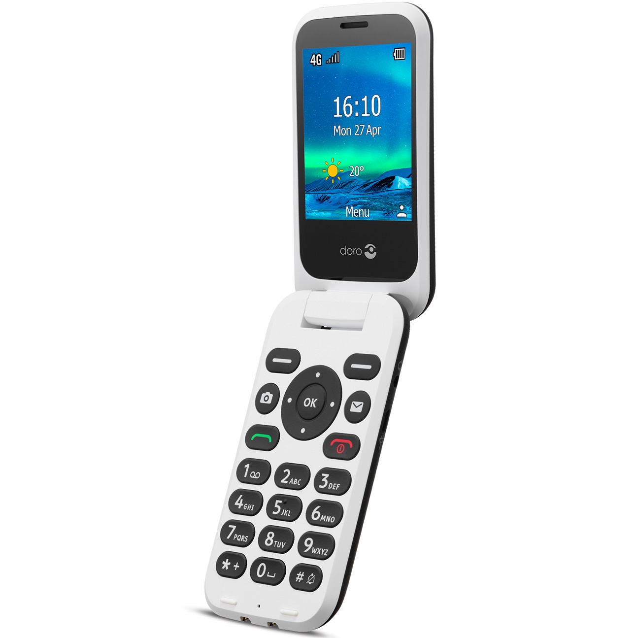 DORO vikbar knapptelefon 6821
