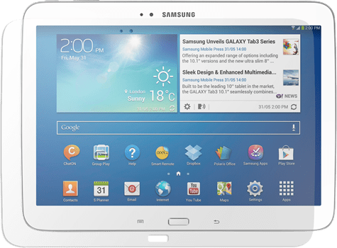 Displayskydd Samsung Galaxy TAB 3 10.1 - Copter Screenprotector