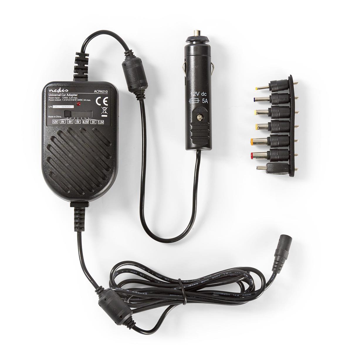 Universal nätadapter Biladapter 36 W
