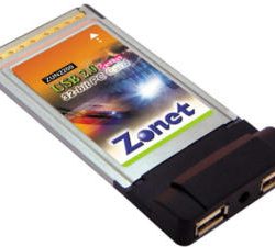 Zonet 32-bits Cardbus USB 2.0 kort med 2 portar