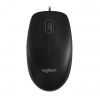 Logitech B100 Svart Mus | optisk | 3 knappar | kabelansluten | USB