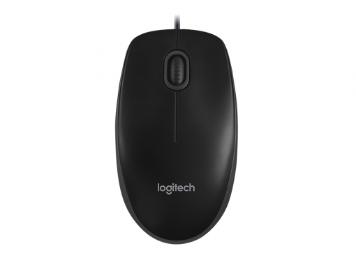 Logitech B100 Svart Mus | optisk | 3 knappar | kabelansluten | USB