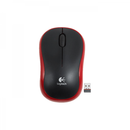 Logitech M185 Röd Trådlös Mus