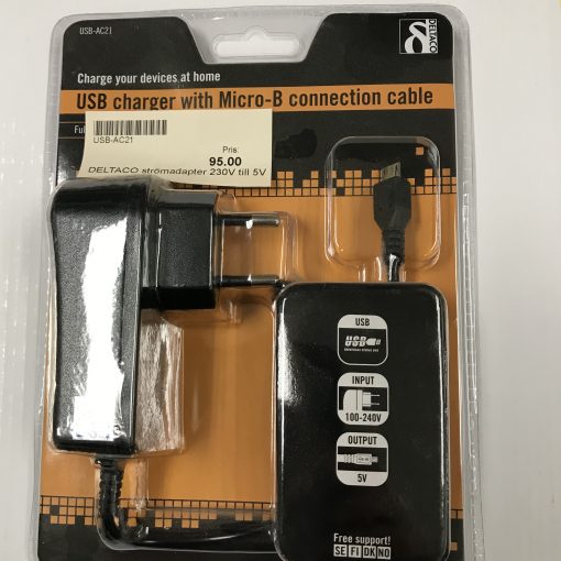 DELTACO nätadapter